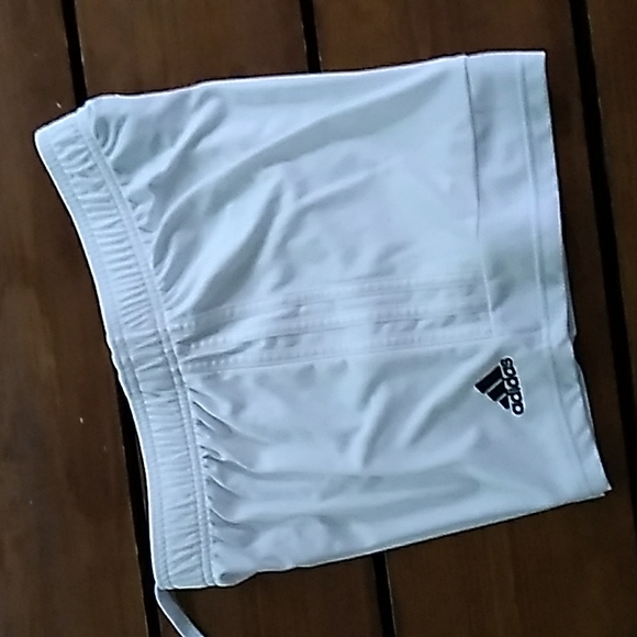 White ADIDAS Athletic SHORTS Sz S - Picture 3 of 7